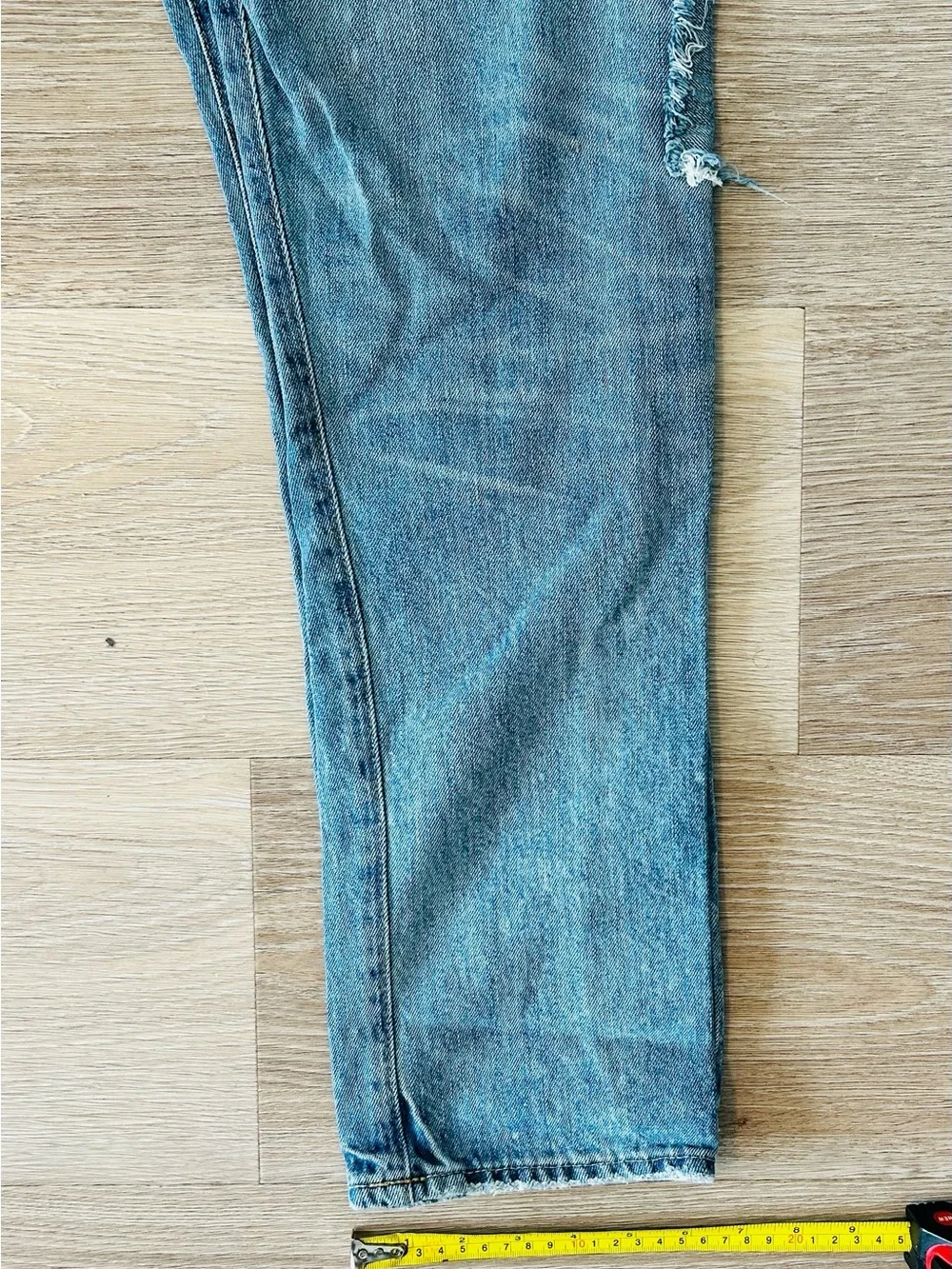 Polo Ralph Lauren Sullivan Slim Distressed Patch Light Blue Men's Jeans 30X30